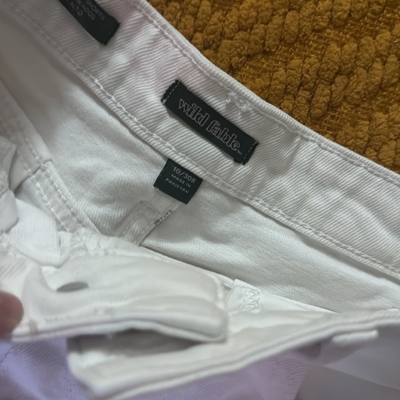 Women’s Wild Fable White Jean Shorts - Picture 3 of 3